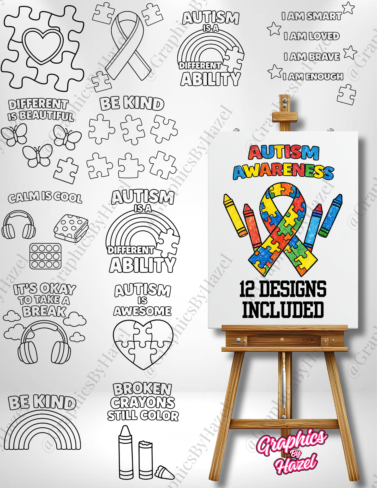 Autism Awareness Coloring Collection