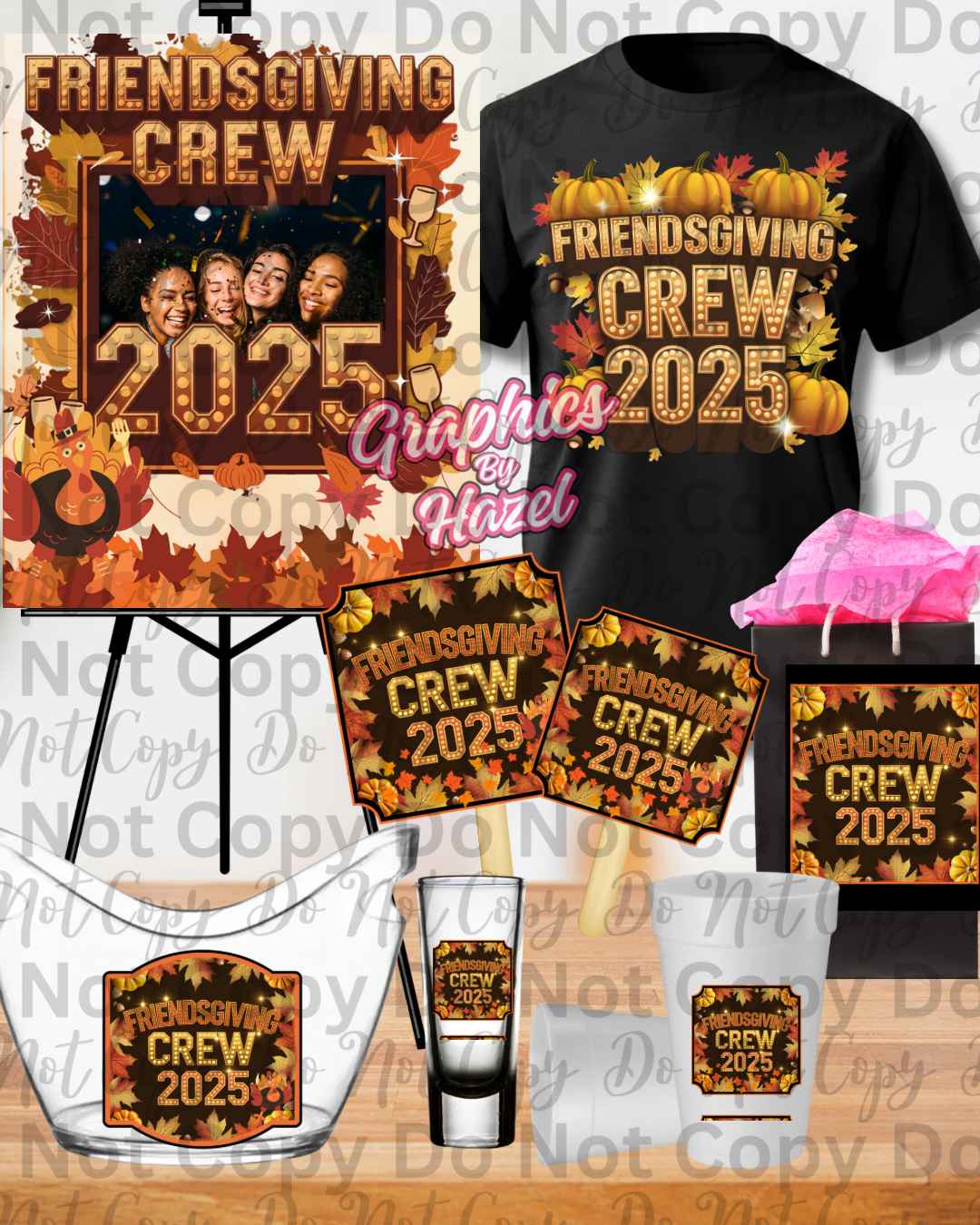 Friendsgiving Crew 2025 Canva Pro Template