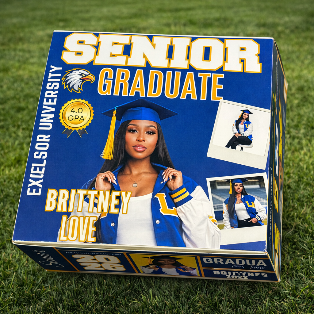 Empty Custom Grad Boxes