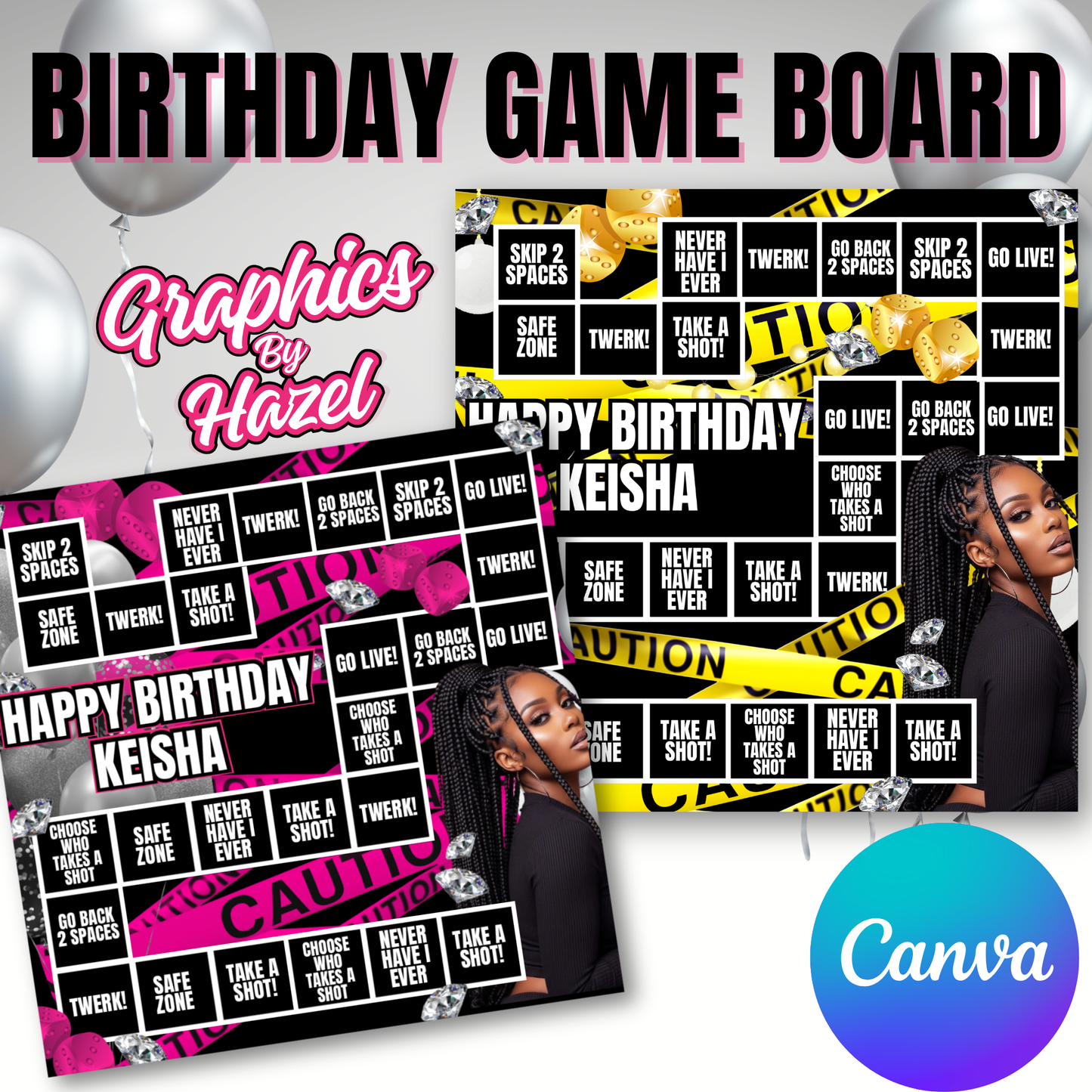 Birthday Adult Game Board