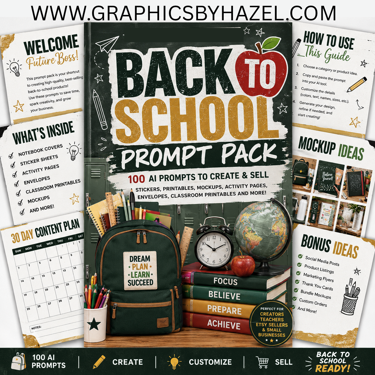 100 Back-to-School AI Prompt Pack