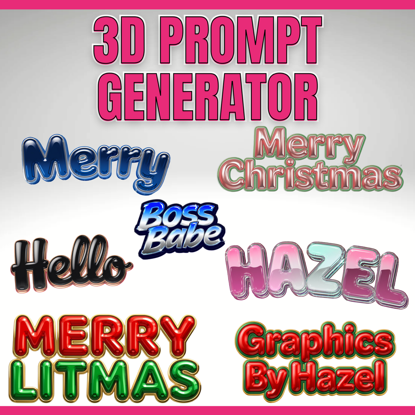 3D Text Prompt Generator