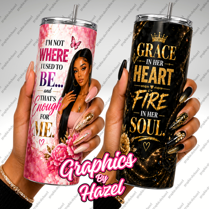 5 Queen-Inspired Tumbler Wrap Bundle (Pre-Sized | Canva Access)