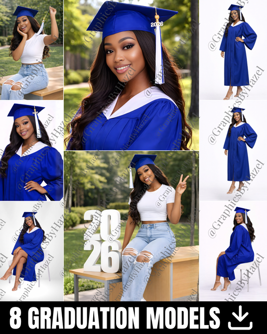 🎓 Graduation Stock Model Pack (8 Images Included)