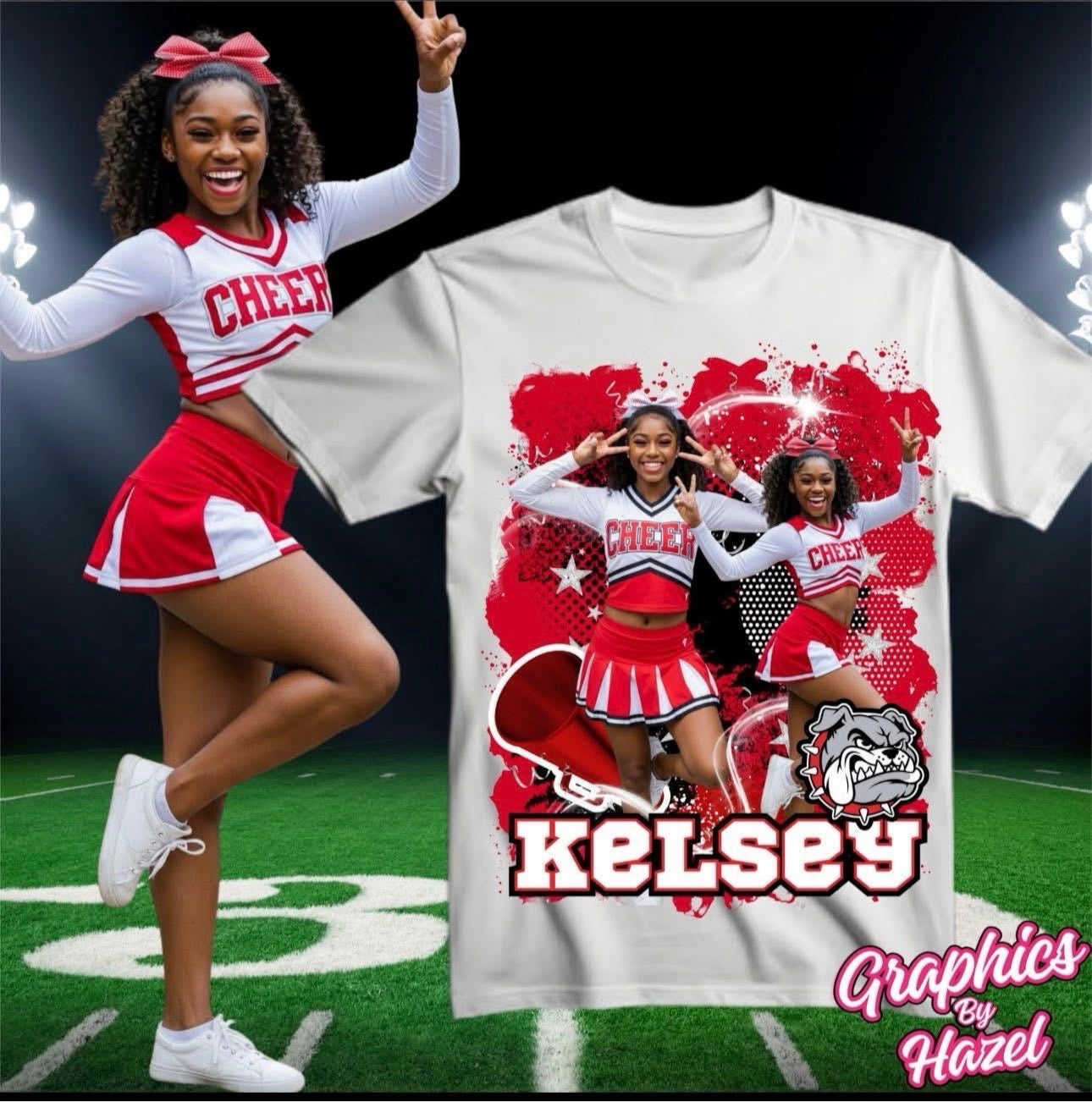 Personalized Cheer T-Shirt Canva Template
