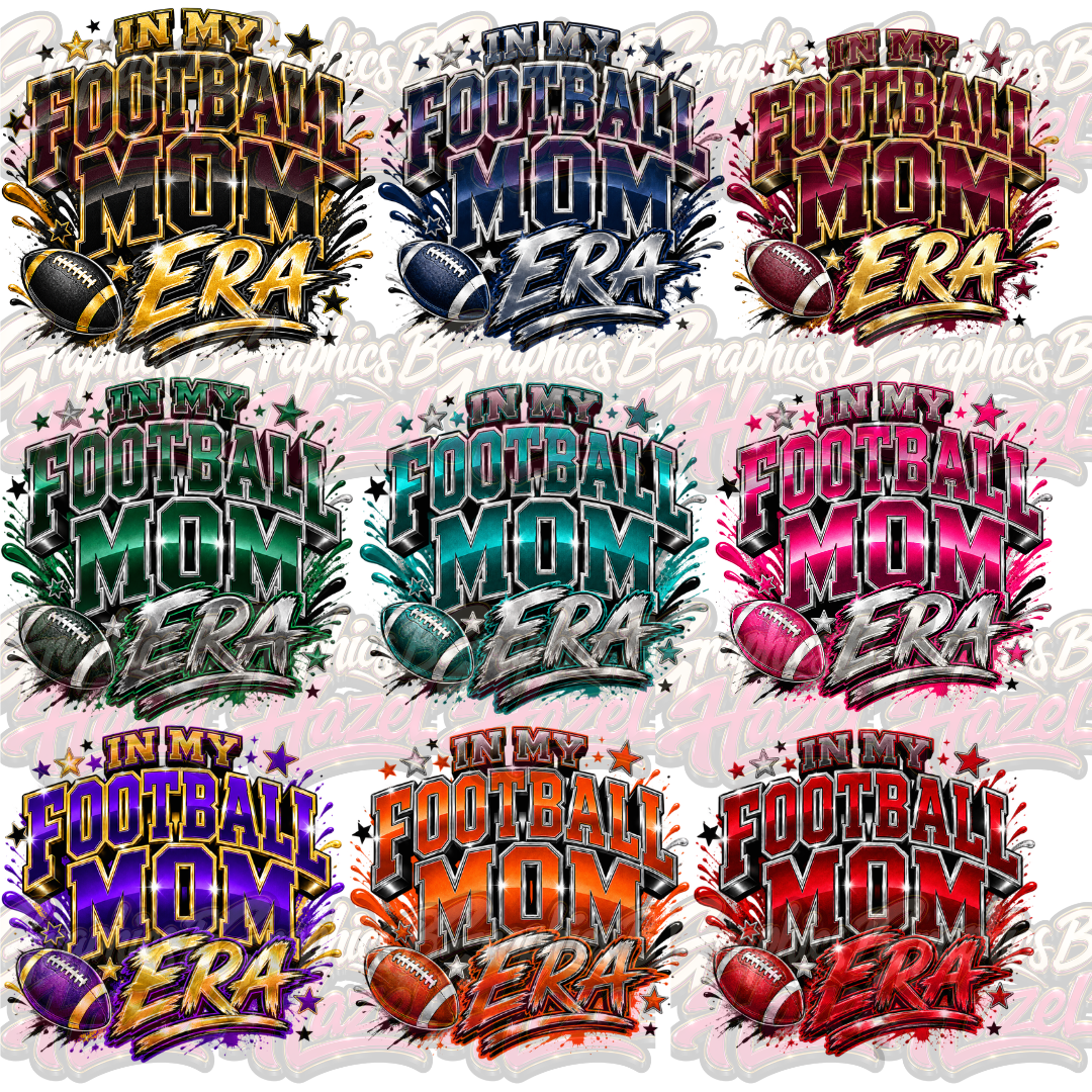 In My Football Mom Era PNG Bundle