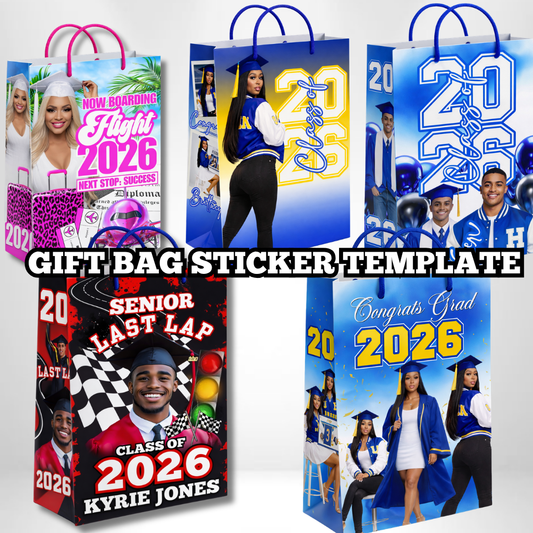 Gift Bag Sticker Template Quick & Easy Custom Bags! 🎁