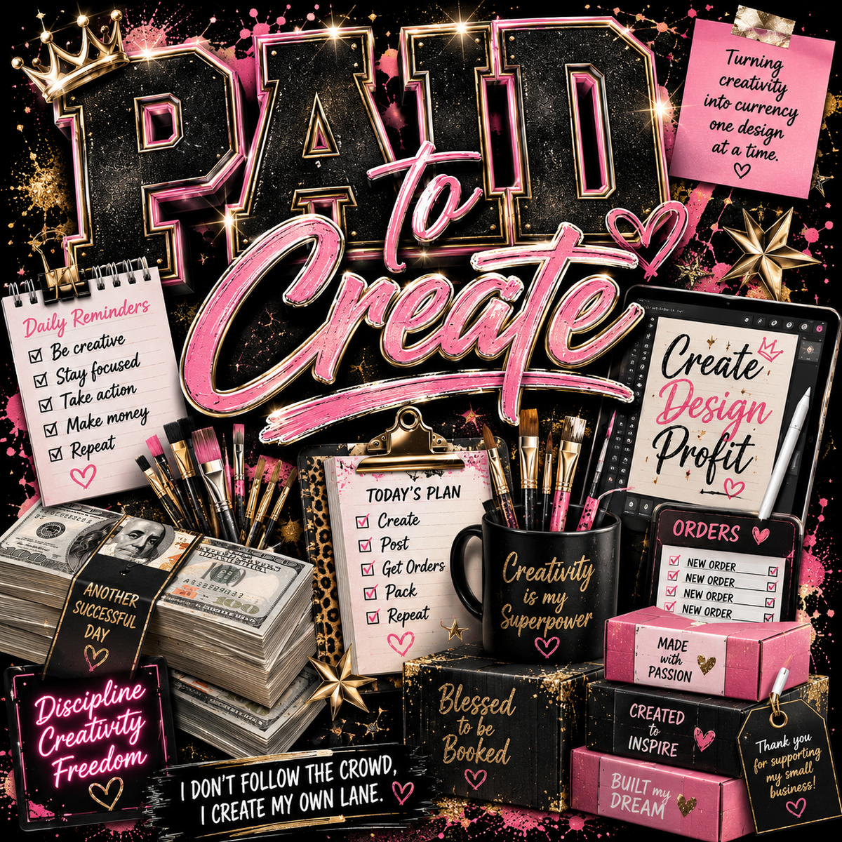 BOOKED & CREATING: 100 AI Prompts for Crafters