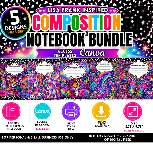 L Frank Inspired Composition Notebook Cover