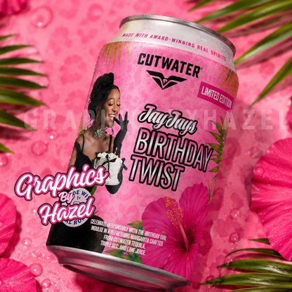 Luxury Can inspired Party Favor Template