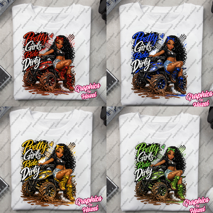 Pretty Girls Ride Dirty PNG Bundle – High Resolution Digital Download