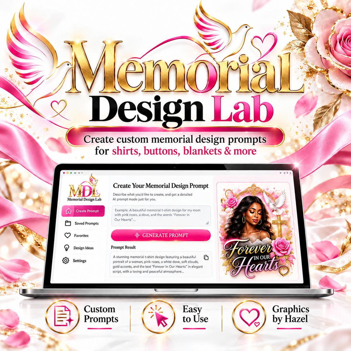 Memorial Design Lab prompt generator