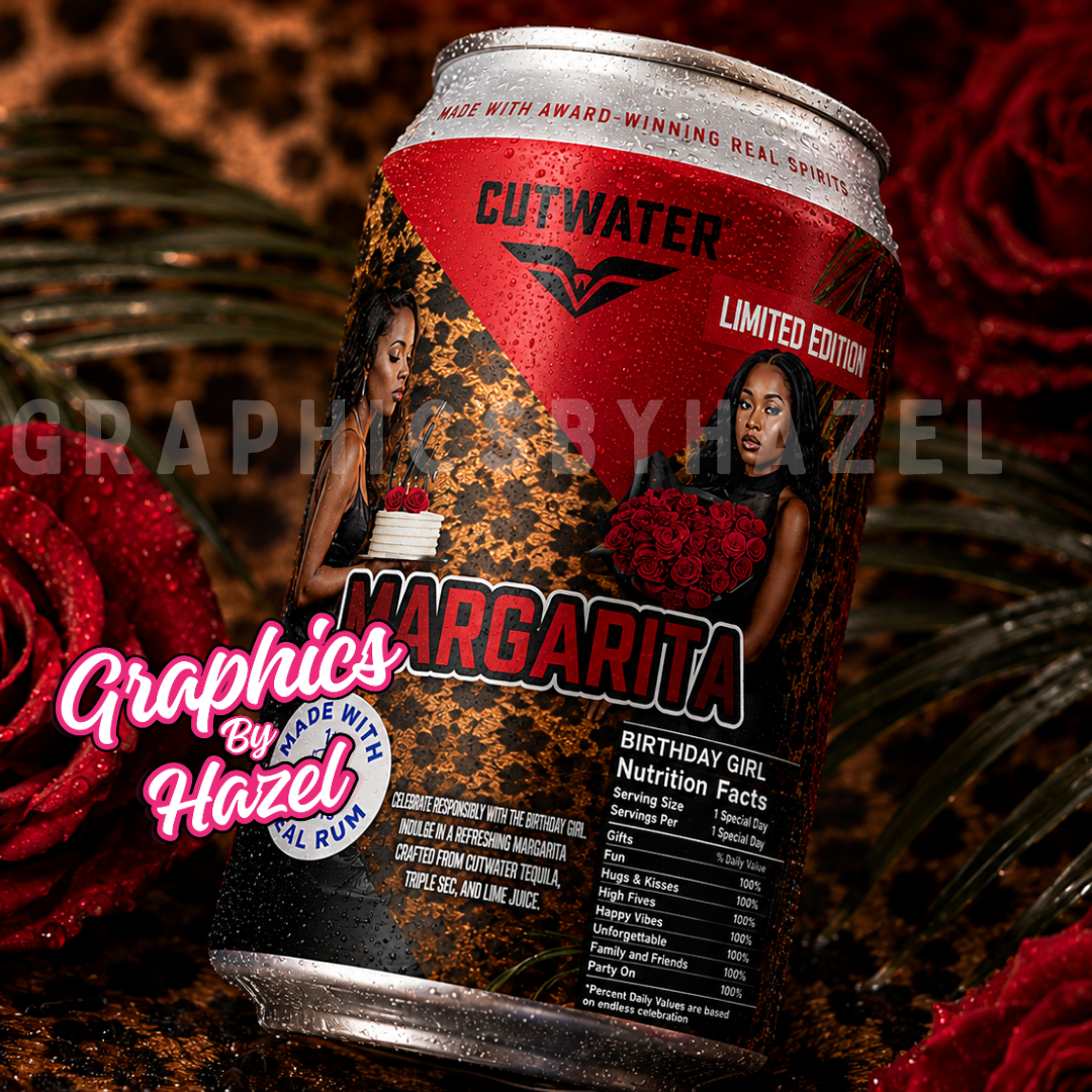 Luxury Can inspired Party Favor Template