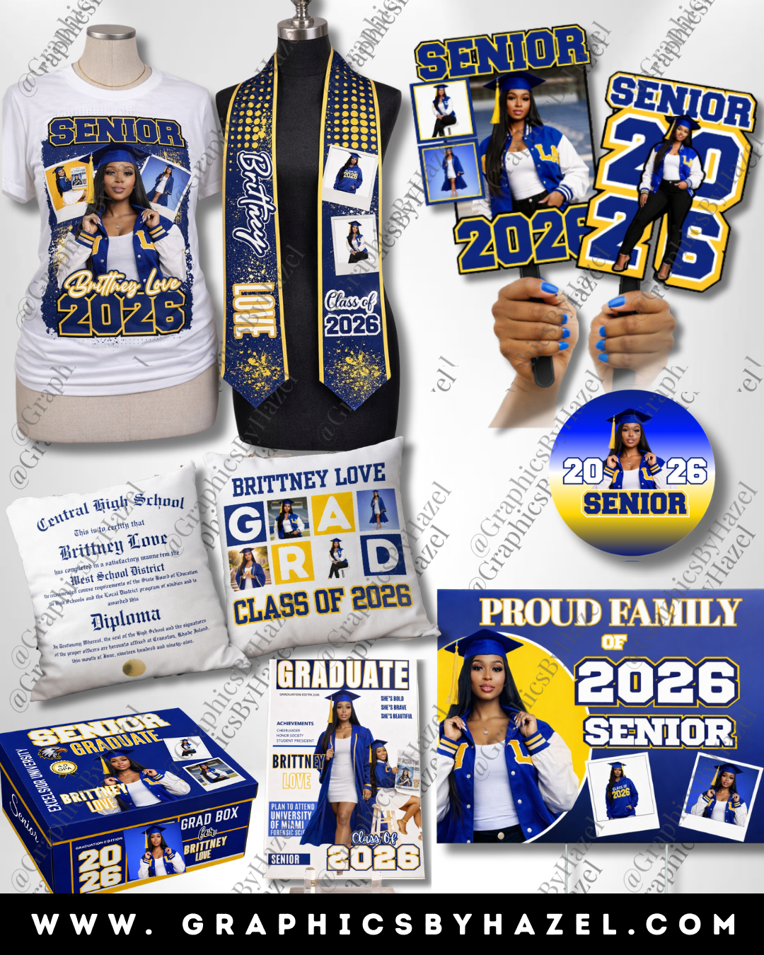 🎓 Ultimate Senior 2026 Graduation Template Bundle