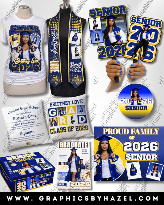 🎓 Ultimate Senior 2026 Graduation Template Bundle