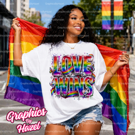 Love Wins 🏳️‍🌈 high quality png design
