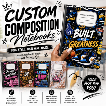 Custom Composition Notebooks