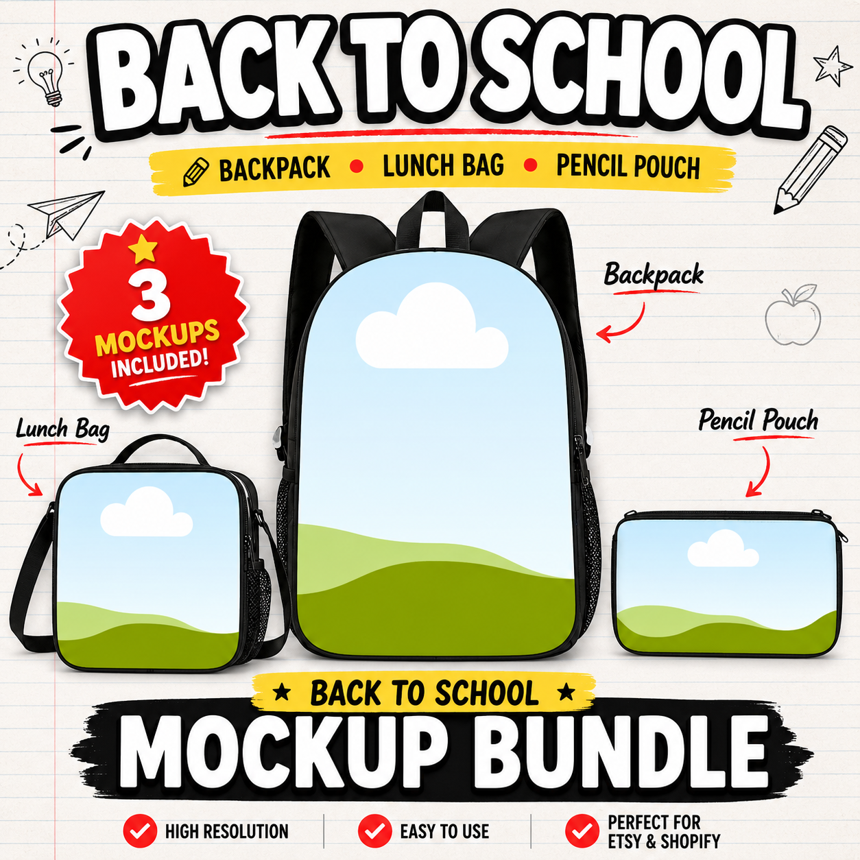 Back To School Mockup Bundle