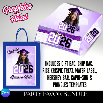 Purple Grad Party Favor Bundle