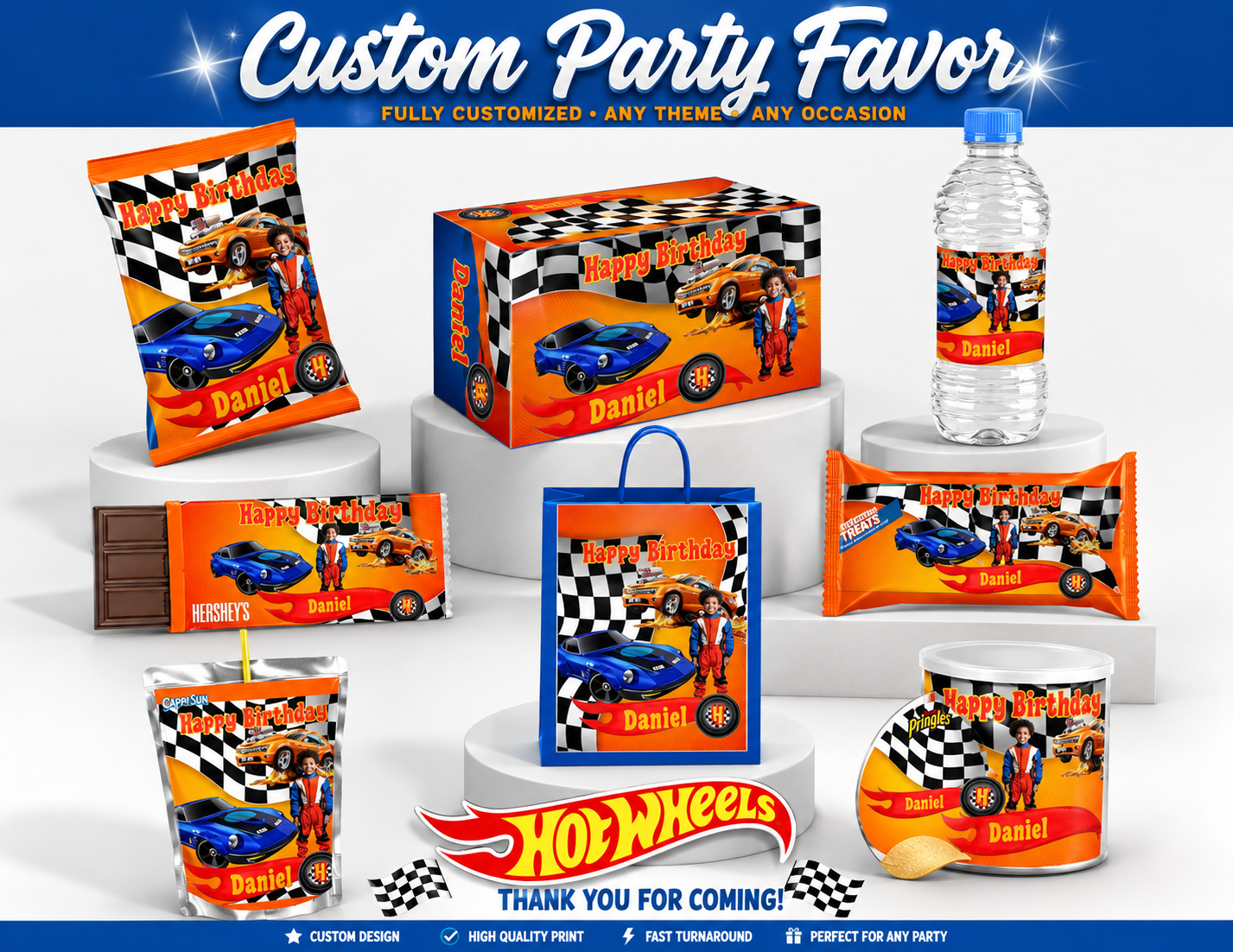 Hot Wheels Party Favor Bundle