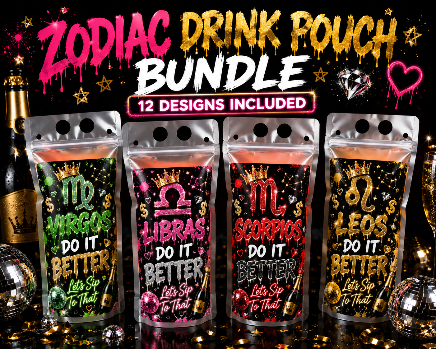 ZODIAC DRINK POUCH BUNDLE