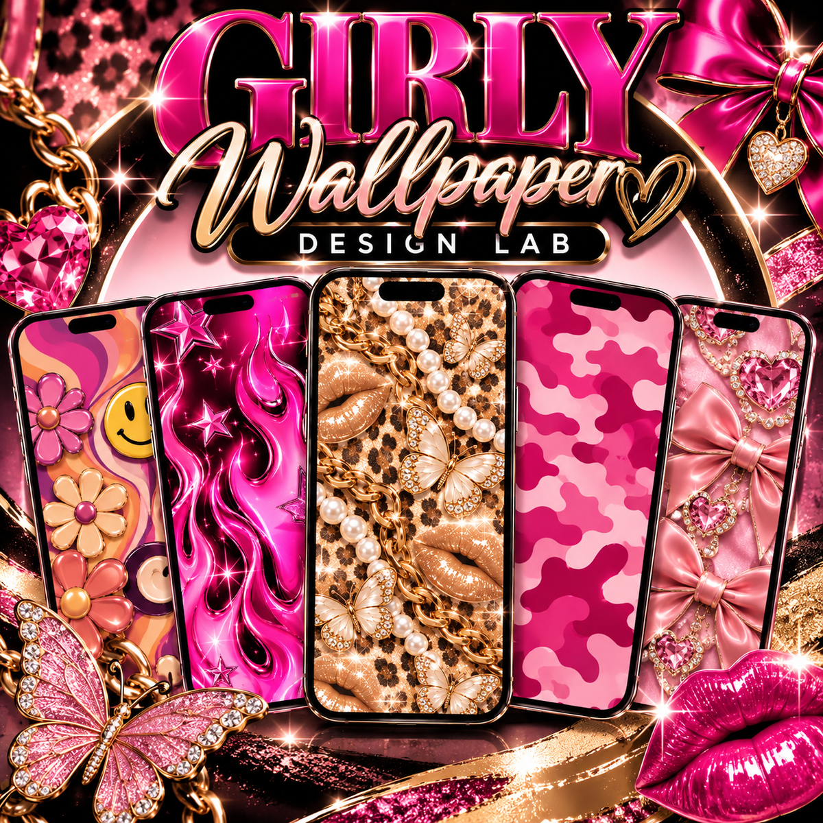 Girly Wallpaper Design Lab