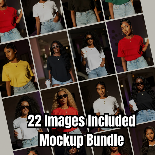 African American Woman Mockups (22 Included)
