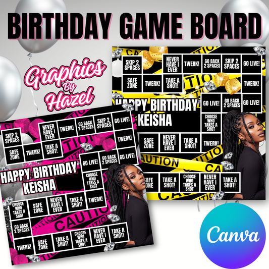 Birthday Adult Game Board