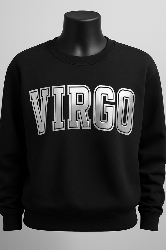 Custom Zodiac Sweatshirt, Puff Print