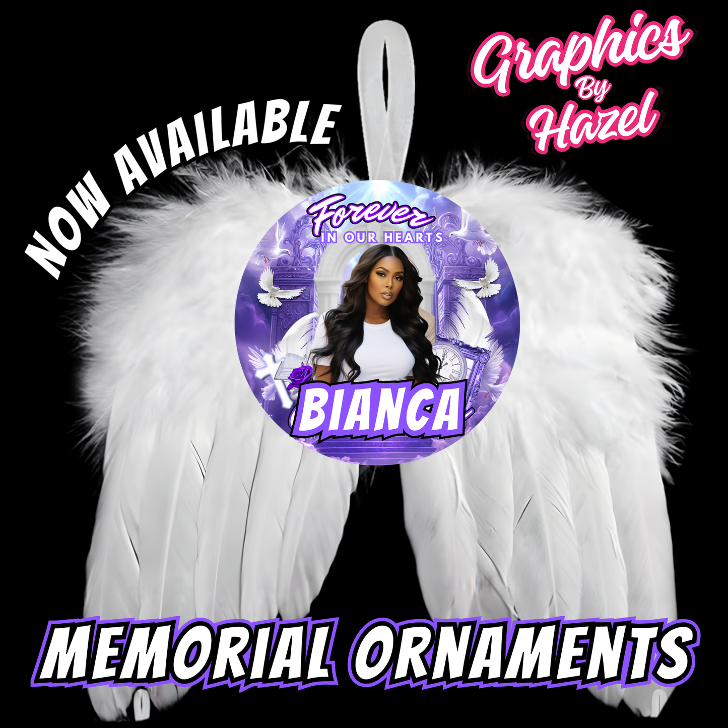 Angel Wing Memorial Ornament