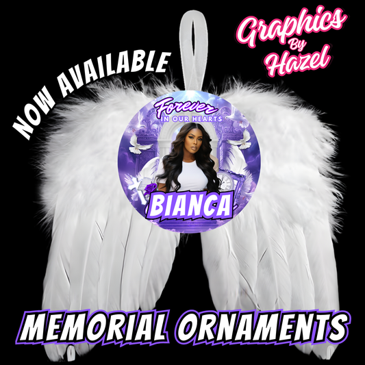 Angel Wing Memorial Ornament