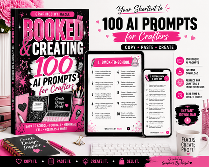 BOOKED & CREATING: 100 AI Prompts for Crafters
