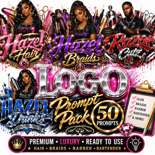 50 Premium Luxury Business Logo Prompt Pack