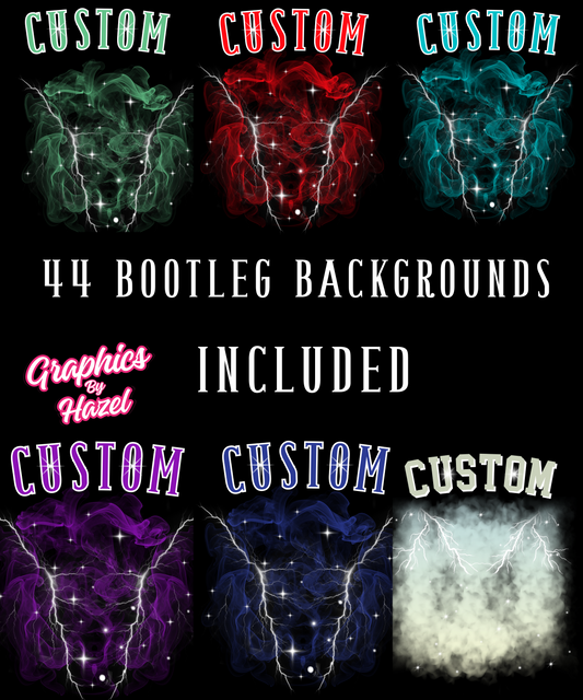 Editable Bootleg Background Bundle – 44 Designs Included