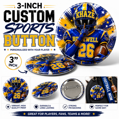 3inch Custom Sports Buttons