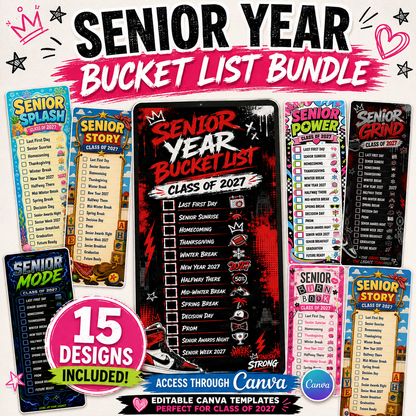 Senior Year Bucket List Bundle – Class of 2027