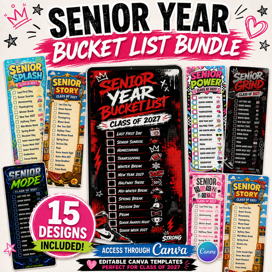 Senior Year Bucket List Bundle – Class of 2027