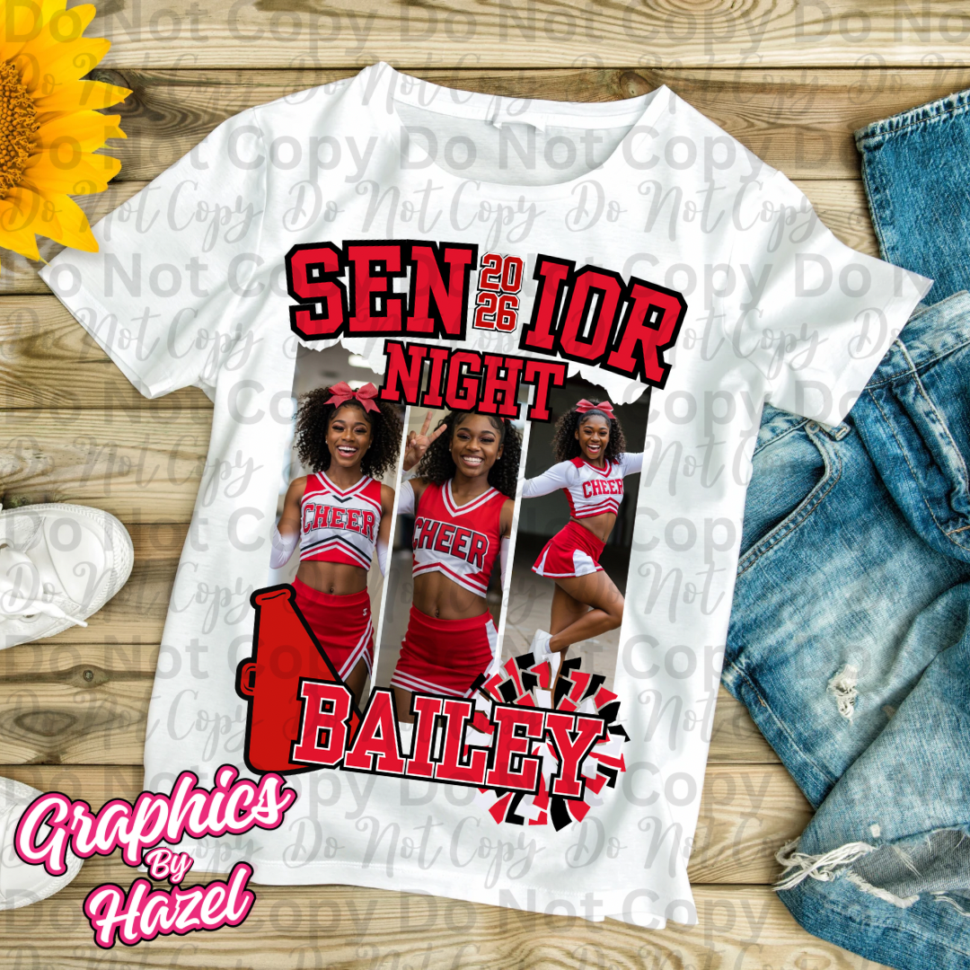 Senior Night- Class of 2026 Cheer Canva Template