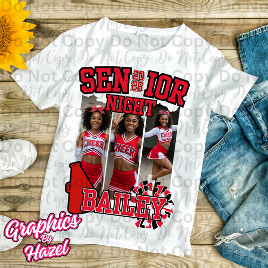 Senior Night- Class of 2026 Cheer Canva Template