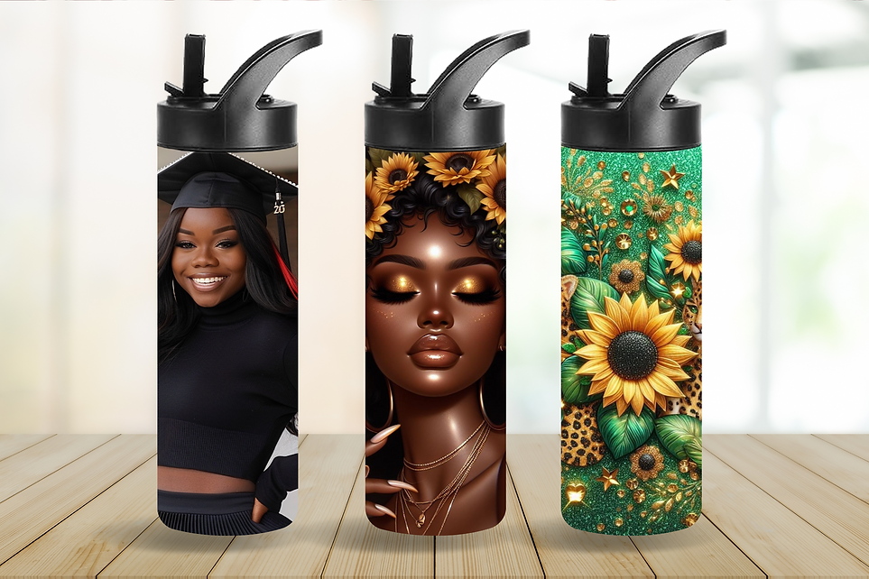 20oz Photo Water Bottle Tumbler