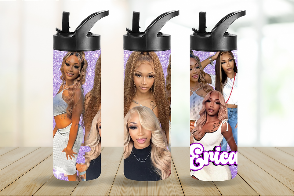 20oz Photo Water Bottle Tumbler