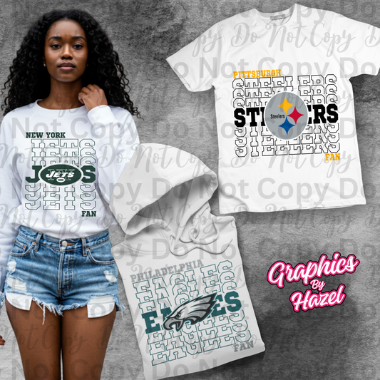 Team Spirit Custom Stacked Designs